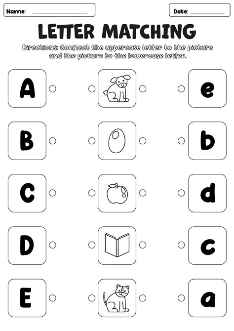 Unlock Your Child's ABC Learning Potential with Our Engaging Matching Worksheets!