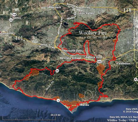 MAP Homes destroyed or damaged by Woolsey Fire ABC7 Los Angeles