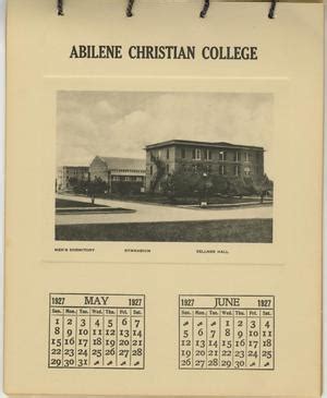 Abilene Christian Calendar