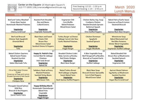 Abington Senior Center Calendar