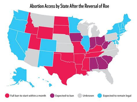 Map 22 states would ban abortion in a postRoe America