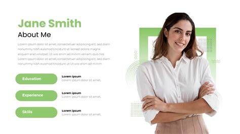 About Me Ppt Slide Template - Great Research