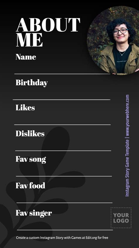 About Me Video Games Template