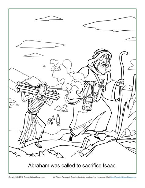 Abraham And Isaac Coloring Page
