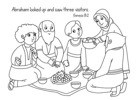 Abraham And Sarah Coloring Pages