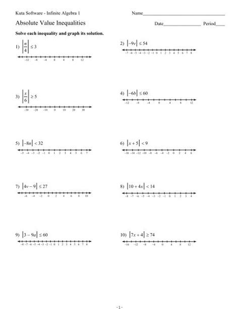 Absolute Value Inequalities.ks-ia1 - Kuta Software