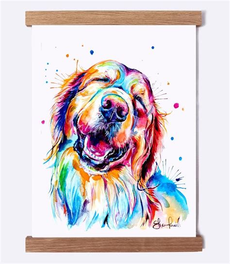Abstract Golden Retriever Watercolor: A Unique Way To Celebrate Your
Furry Friend
