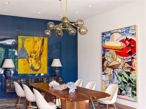 Abstract art dining room