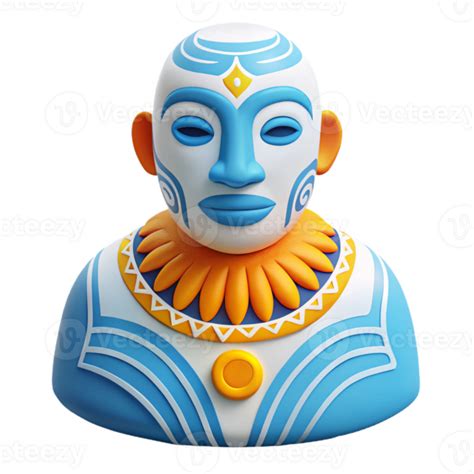 Abstract Bust 3D PNG