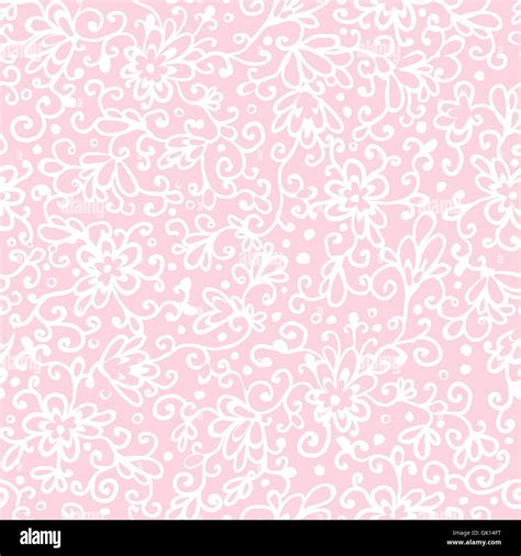 Abstract Floral Pattern On Pink