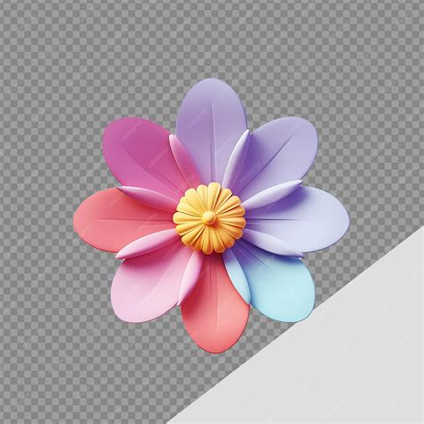 Abstract Flower 3D PNG