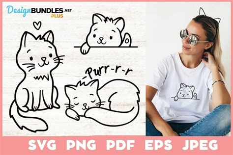 Download Abstract Line Art Cat Drawing SVG File - SVG Design Cricut SVG Free PSD Mockups