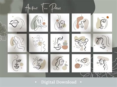 Download Abstract Line Art Face SVG File - SVG Design Commercial Use for Cricut