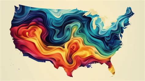 USA abstract map stock vector. Illustration of elements 79677041