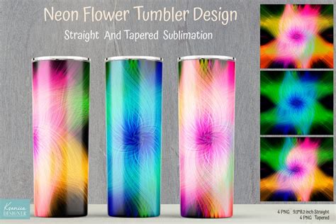 Download Abstract Neon Sublimation Tumbler Files DXF Files