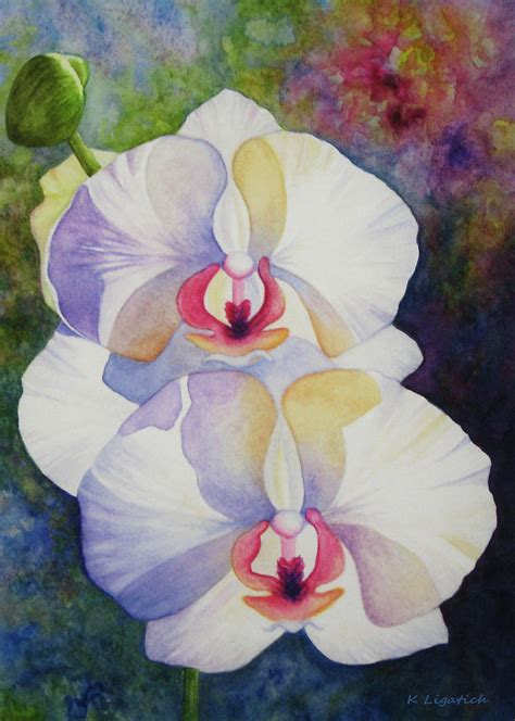 Abstract Orchid Art