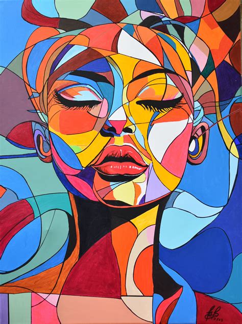 Abstract Portrait Painting