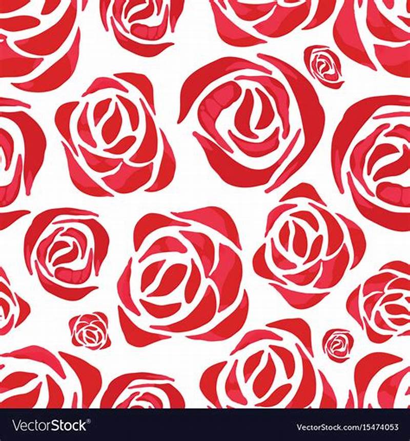 Abstract Rose Pattern