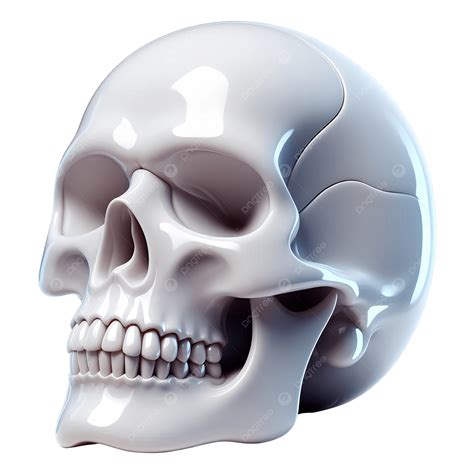 Abstract Skull 3D PNG