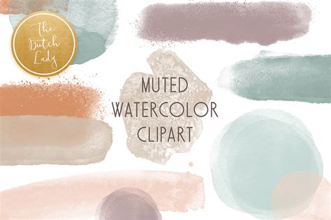 Download Abstract Watercolor Clipart Set Cut Files