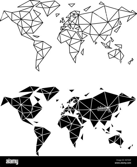 Abstract world map Royalty Free Vector Image VectorStock