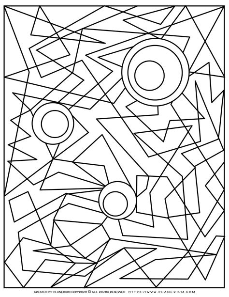 Abstract and Geometric Themes (Adult Coloring)