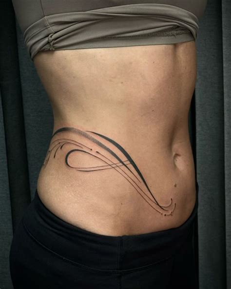 Abstract Hip Tattoo