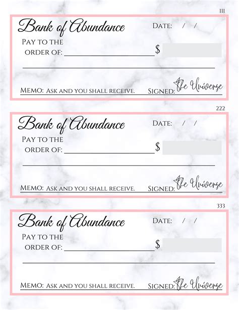 Abundance Check Template