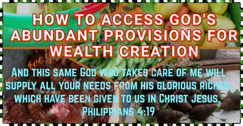 Abundant and Blessed Provision