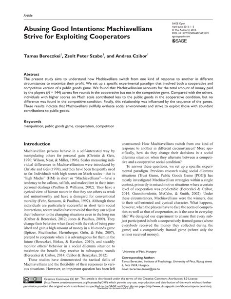 Abusing good intentions