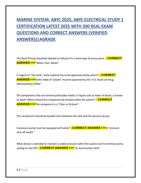 Abyc Marine Electrical Certification Study Tips