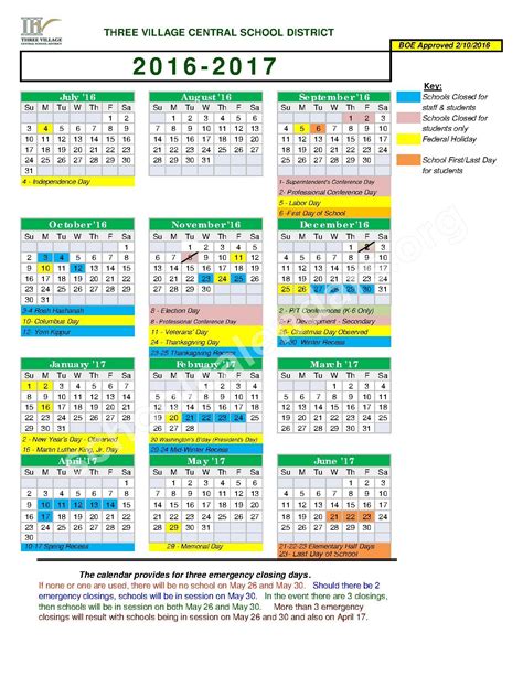 Academic Calendar Sbu