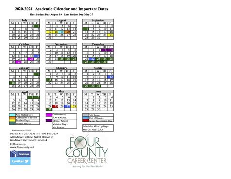 Academic Calendar University Of Findlay