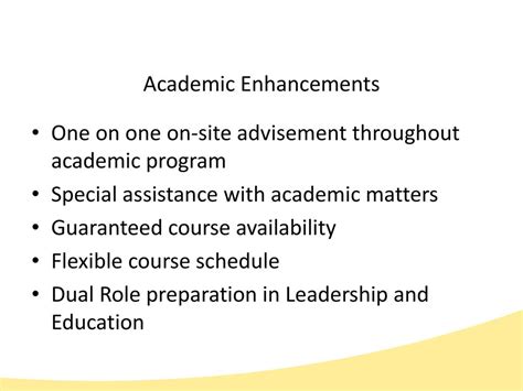 Academic Enhancements and Program Innovations