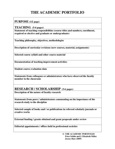 Academic Portfolio Template