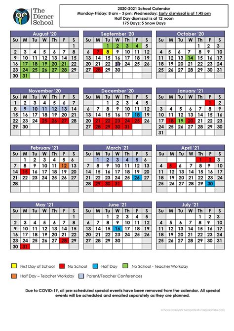 Academy At The Lakes Calendar