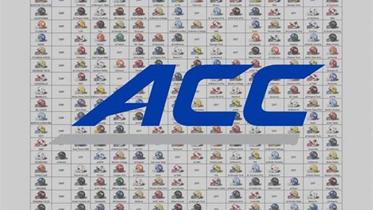 Acc Spring 2025 Schedule