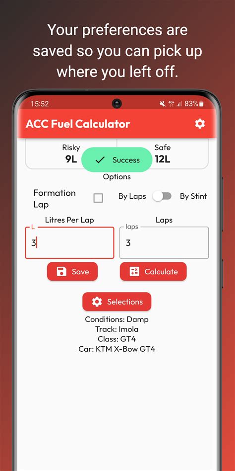 Acc Fuel Calculator