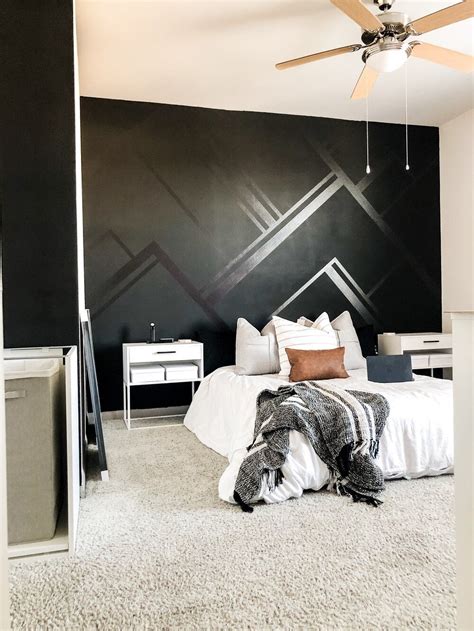 Accent Wall Bedroom Paint With Black Furniture