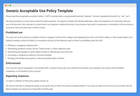 Acceptable Use Policy Template: A Comprehensive Guide For 2023