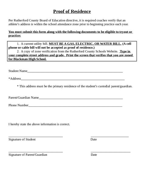 Accepted Residency Documents