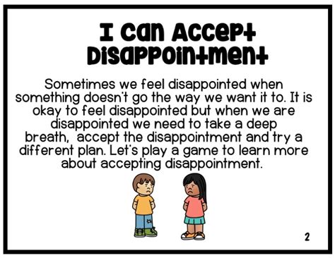 Accepting Disappointment