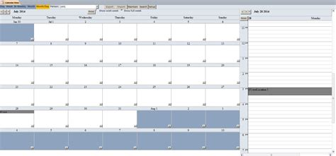 Access Database Calendar Template Free