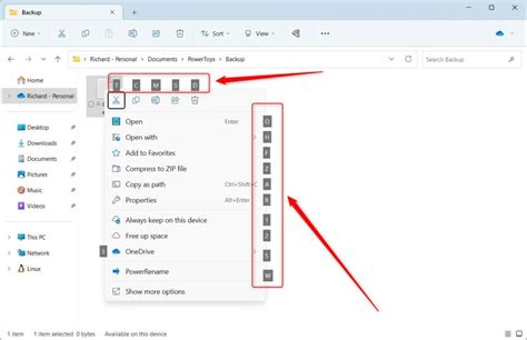 Access Keys in File Explorer