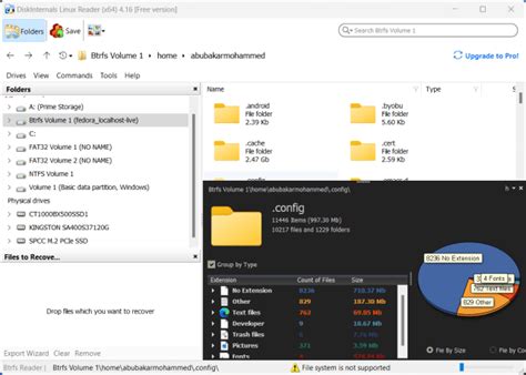 Access Linux Files from Windows using Linux Reader