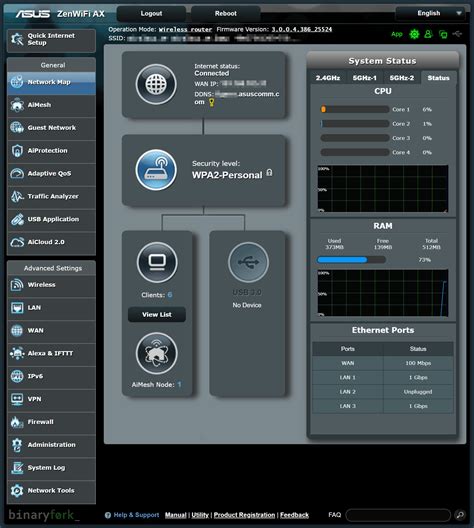 Access Router Administration Interface