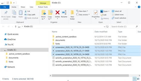 Access Your Kindle Screenshots Using File Explorer