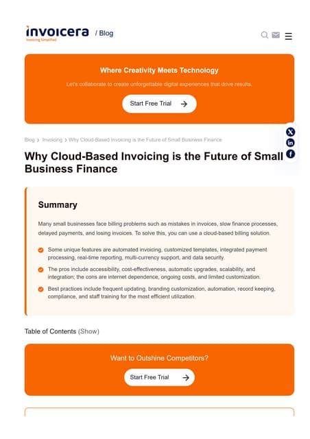 Accessibility and flexibility of cloud-based invoicing software