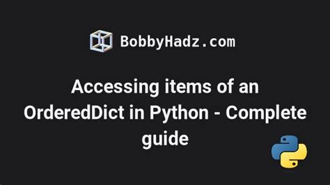 th?q=Accessing Items In An Collections - Efficient Index-based Access for OrderedDict Collections