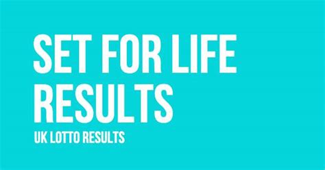 Accessing the Latest Set For Life Results
